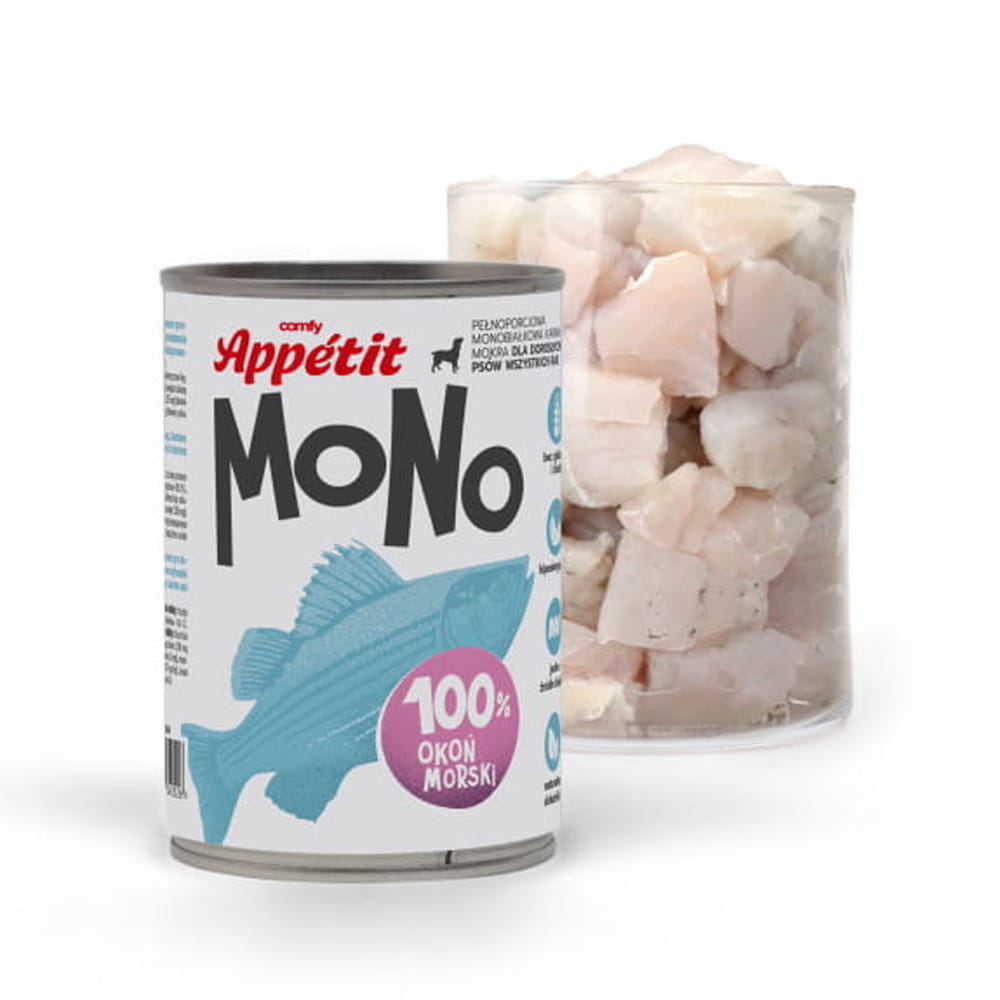 Comfy Appetit Mono Okoń Morski Monoproteinowa Karma Mokra Dla Psa Puszka 400g